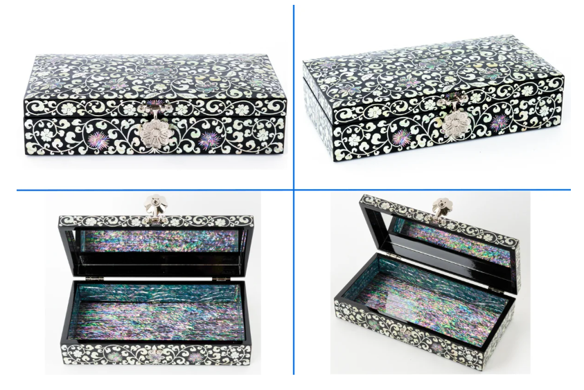 Chrysanthemum Arabesque Najeonchilgi Gift Box (23cm) - for Jewelry & Valuables