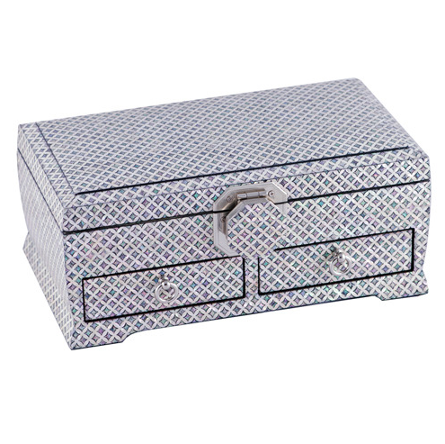 Diamond Chilbo Pattern 2-Drawer Jewelry Chest by Park In-ho