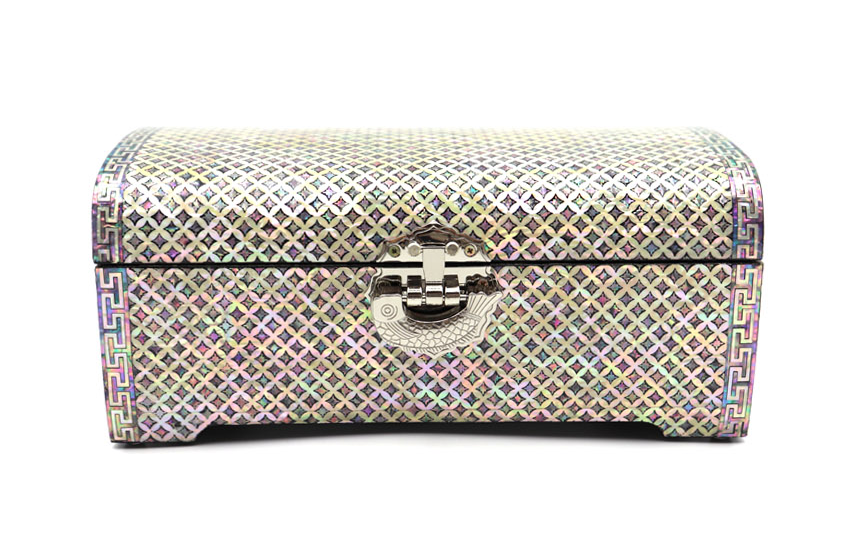 Chilbo Pattern 2-Tier Mother-of-Pearl Jewelry Box (Medium)