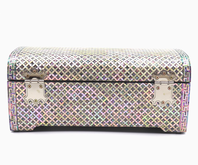 Chilbo Pattern 2-Tier Mother-of-Pearl Jewelry Box (Medium)