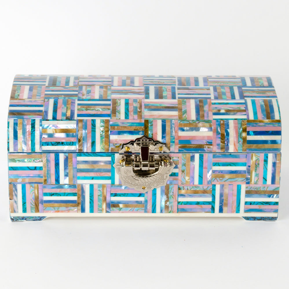 Premium Rainbow Najeonchilgi 2-Tier Jewelry Box by Park In-ho (24cm)