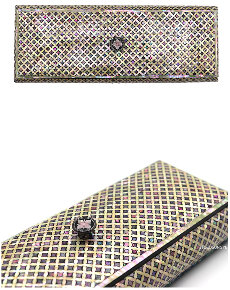 Chilbo Pattern Mother-of-Pearl Stationery Box (Large)