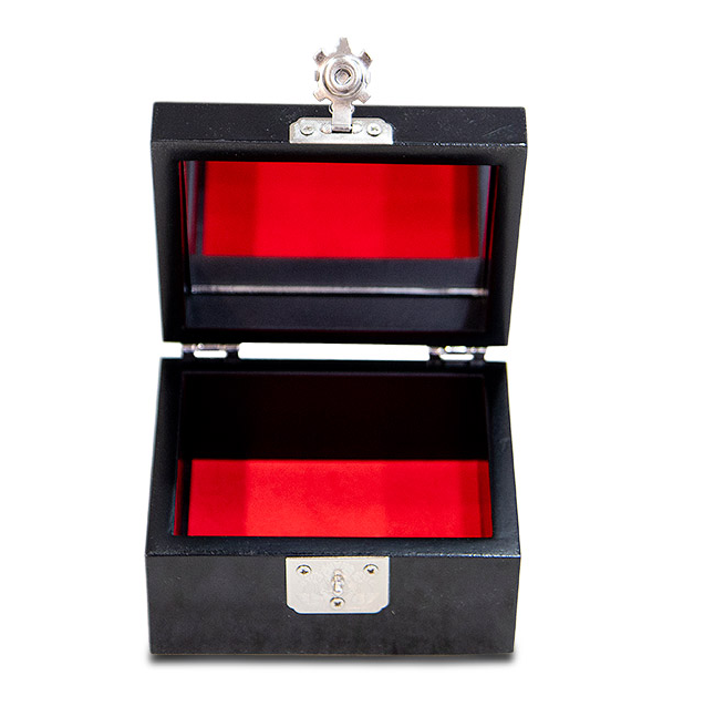 Glossy Najeonchilgi Lacquer Jewelry Box - Flower & Bird Design