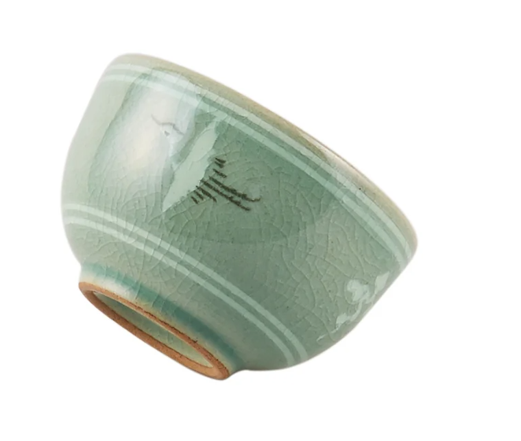 Celadon Cloud & Crane Tea Set for Five