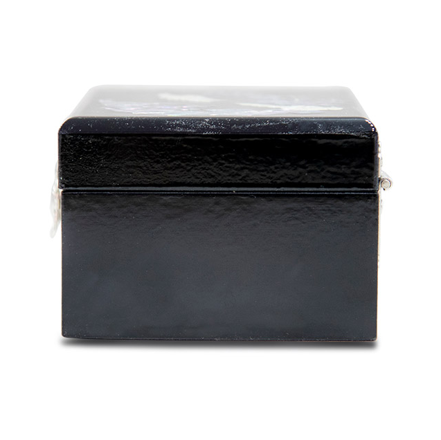 Glossy Najeonchilgi Lacquer Jewelry Box - Flower & Bird Design