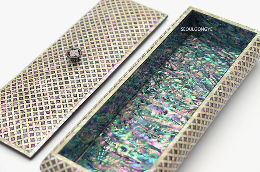 Chilbo Pattern Mother-of-Pearl Stationery Box (Large)