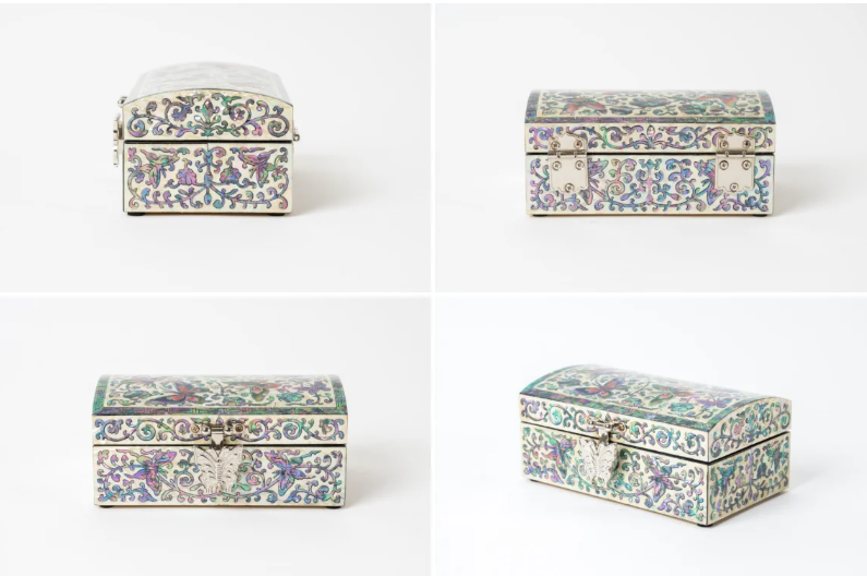Najeonchilgi Lacquer Ring Box - Pine & Crane Design