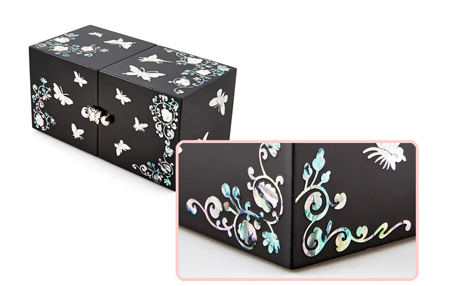 Najeonchilgi Twin Jewelry Box - Butterfly Design (Medium)