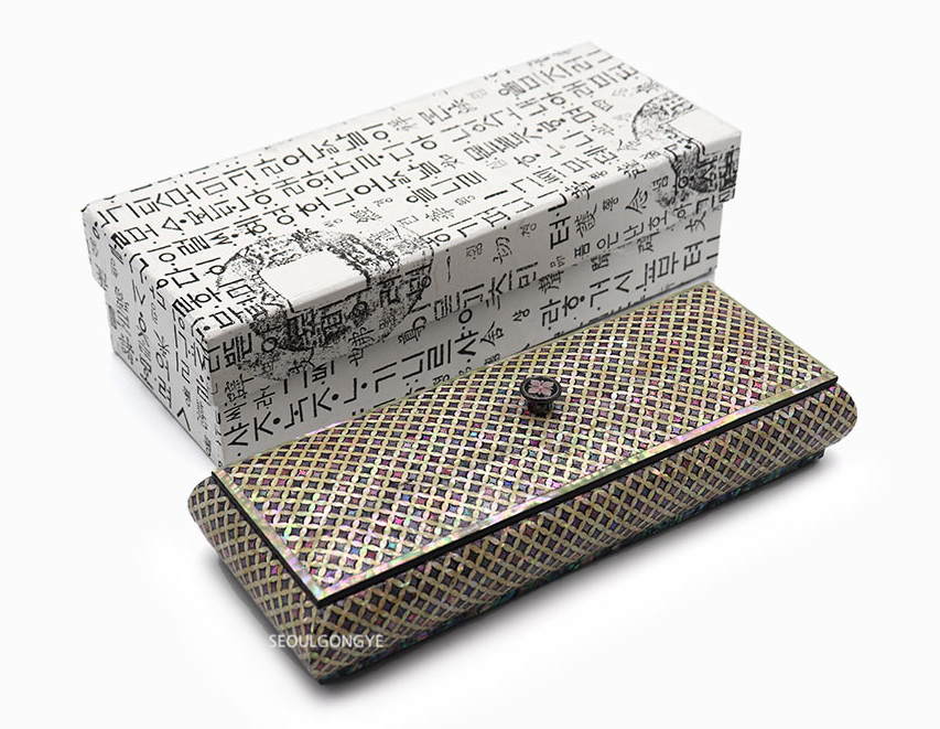 Chilbo Pattern Mother-of-Pearl Stationery Box (Large)
