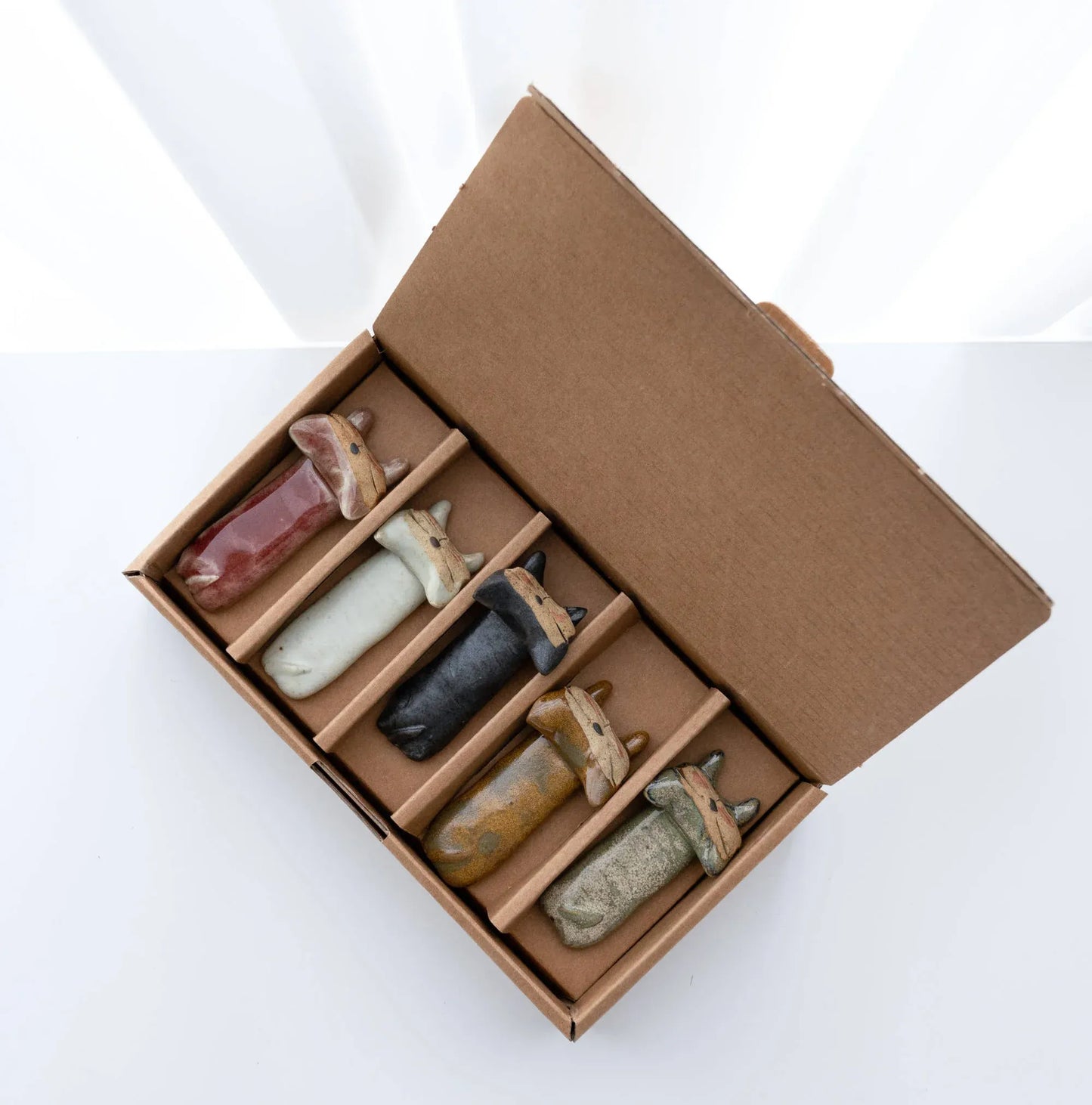 Handcrafted Ceramic Utensil Rest Set