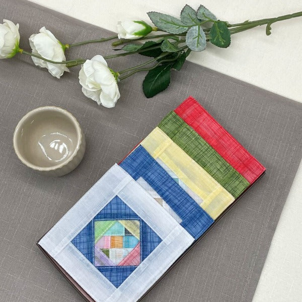 Handmade Ramie Patchwork Coaster