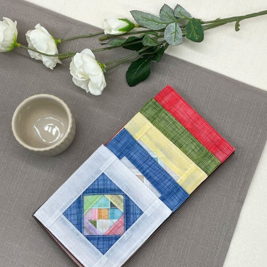 Handmade Ramie Patchwork Coaster