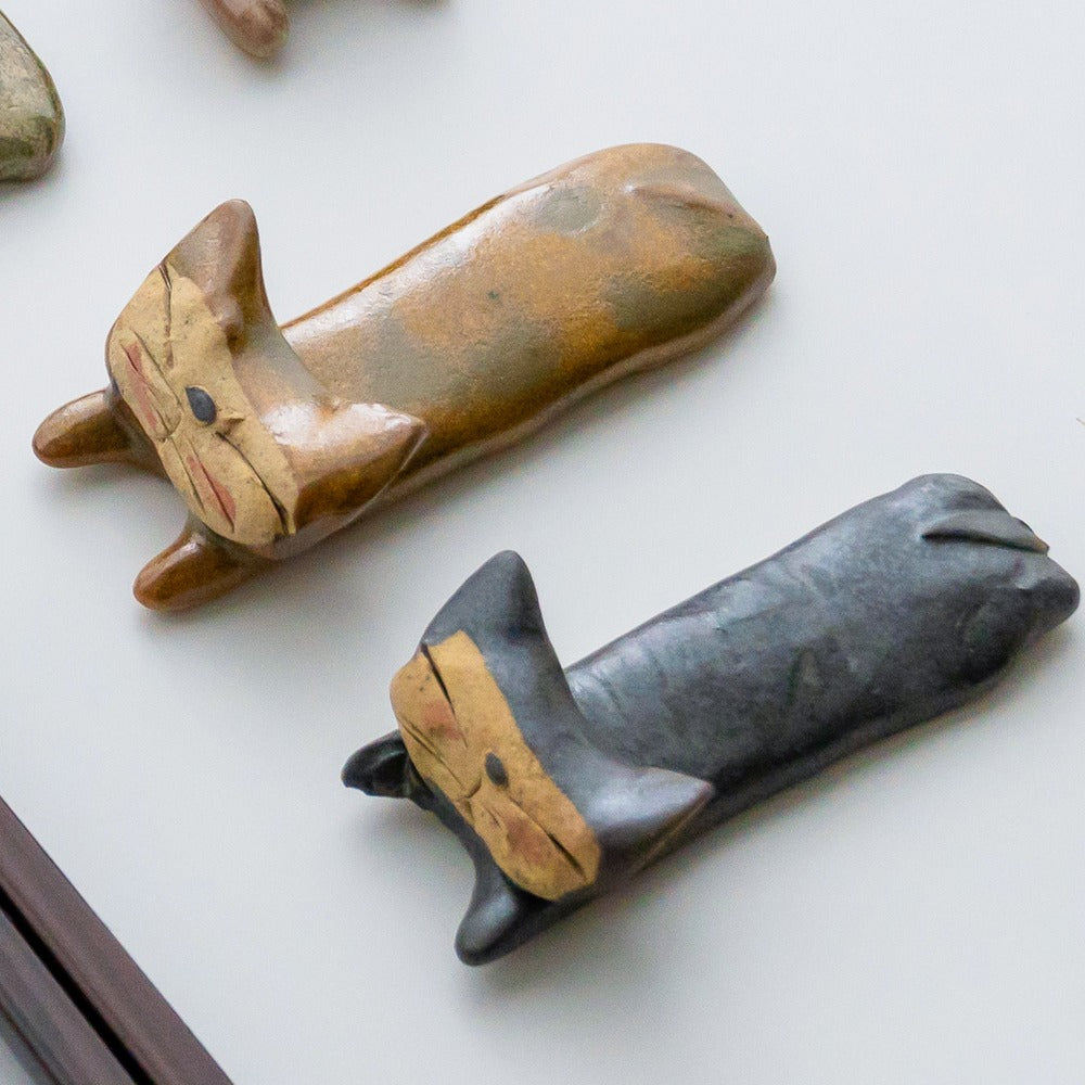 Handcrafted Ceramic Utensil Rest Set